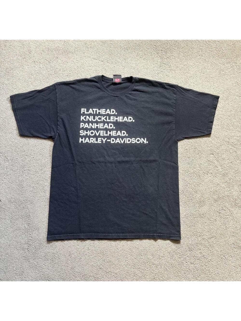 Vintage Y2K Funny Harley Davidson Tee with a sick back hit